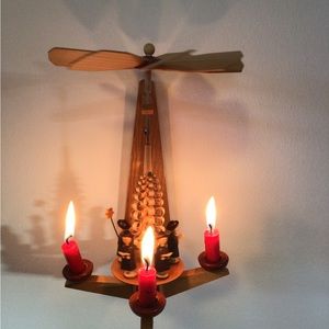 RARE Vintage East Germany Schwarzenberg Wall Pyramid 1960’s